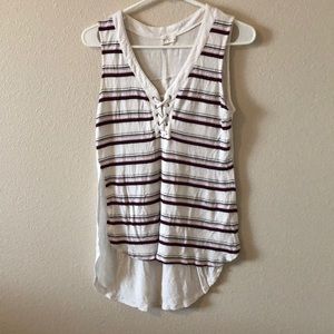 stripped tank-top